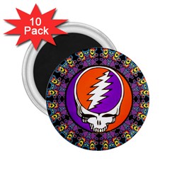 Gratefuldead Grateful Dead Pattern 2 25  Magnets (10 Pack)  by Cowasu