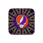 Gratefuldead Grateful Dead Pattern Rubber Square Coaster (4 pack) Front