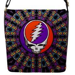 Gratefuldead Grateful Dead Pattern Flap Closure Messenger Bag (s) by Cowasu