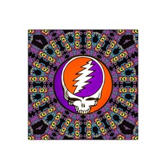 Gratefuldead Grateful Dead Pattern Satin Bandana Scarf 22  X 22  by Cowasu