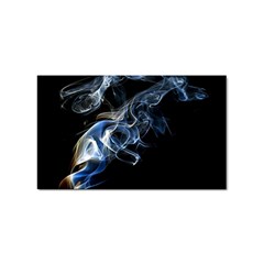 Smoke-flame-dynamic-wave-motion Sticker (rectangular) by Cowasu