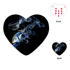 Smoke-flame-dynamic-wave-motion Playing Cards Single Design (heart)