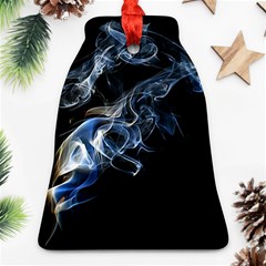 Smoke-flame-dynamic-wave-motion Bell Ornament (two Sides) by Cowasu