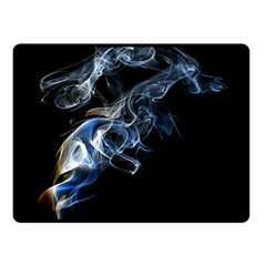 Smoke-flame-dynamic-wave-motion Two Sides Fleece Blanket (small) by Cowasu