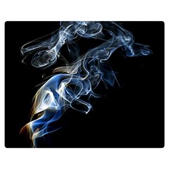 Smoke-flame-dynamic-wave-motion Two Sides Premium Plush Fleece Blanket (medium) by Cowasu