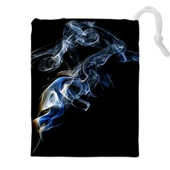 Smoke-flame-dynamic-wave-motion Drawstring Pouch (4xl) by Cowasu