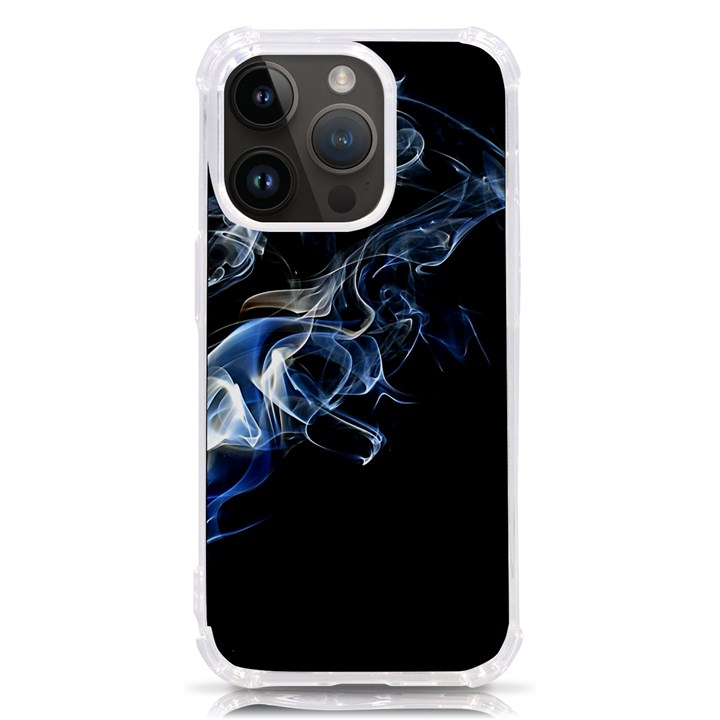 Smoke-flame-dynamic-wave-motion iPhone 14 Pro TPU UV Print Case