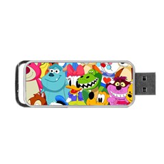 Illustration Cartoon Character Animal Cute Portable Usb Flash (one Side) by Cowasu