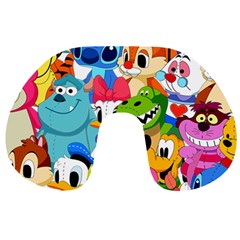 Illustration Cartoon Character Animal Cute Travel Neck Pillow by Cowasu