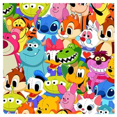 Illustration Cartoon Character Animal Cute Wooden Puzzle Square by Cowasu