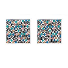 Diamond Shapes Pattern Cufflinks (square) by Cowasu