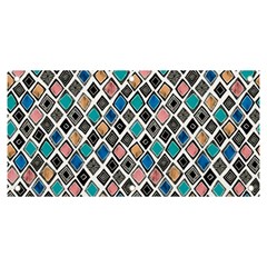 Diamond Shapes Pattern Banner And Sign 6  X 3  by Cowasu