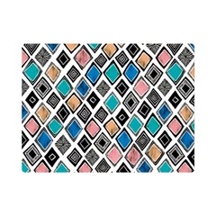 Diamond Shapes Pattern Premium Plush Fleece Blanket (mini) by Cowasu