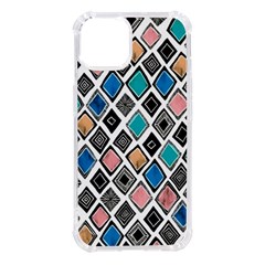 Diamond Shapes Pattern Iphone 14 Tpu Uv Print Case