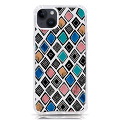 Diamond Shapes Pattern Iphone 14 Plus Tpu Uv Print Case