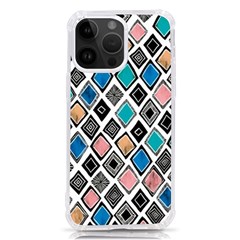 Diamond Shapes Pattern Iphone 14 Pro Max Tpu Uv Print Case