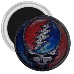 Grateful Dead Logo 3  Magnets by Cowasu