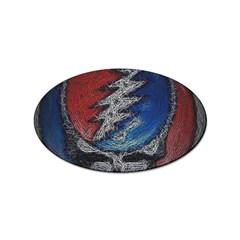 Grateful Dead Logo Sticker (oval) by Cowasu