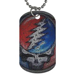 Grateful Dead Logo Dog Tag (one Side) by Cowasu