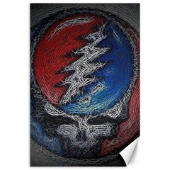 Grateful Dead Logo Canvas 24  X 36  by Cowasu