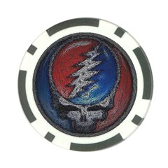 Grateful Dead Logo Poker Chip Card Guard (10 Pack) by Cowasu