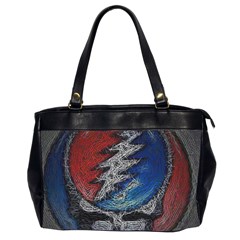 Grateful Dead Logo Oversize Office Handbag (2 Sides) by Cowasu