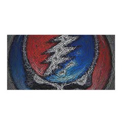 Grateful Dead Logo Satin Wrap 35  X 70  by Cowasu