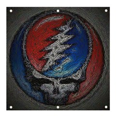 Grateful Dead Logo Banner And Sign 4  X 4  by Cowasu