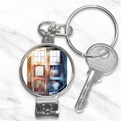 Tardis Doctor Who Transparent Nail Clippers Key Chain by Cowasu