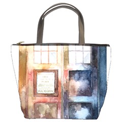 Tardis Doctor Who Transparent Bucket Bag by Cowasu