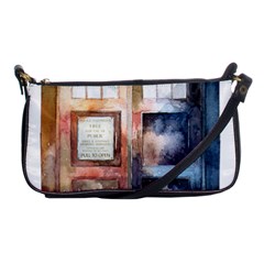 Tardis Doctor Who Transparent Shoulder Clutch Bag by Cowasu