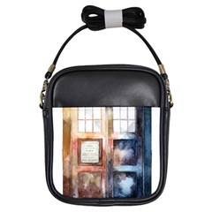 Tardis Doctor Who Transparent Girls Sling Bag by Cowasu