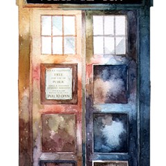 Tardis Doctor Who Transparent Play Mat (square) by Cowasu