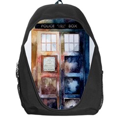 Tardis Doctor Who Transparent Backpack Bag by Cowasu