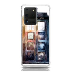 Tardis Doctor Who Transparent Samsung Galaxy S20 Ultra 6 9 Inch Tpu Uv Case by Cowasu