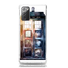 Tardis Doctor Who Transparent Samsung Galaxy Note 20 Tpu Uv Case by Cowasu