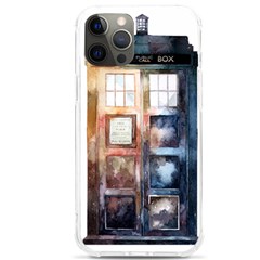 Tardis Doctor Who Transparent Iphone 12 Pro Max Tpu Uv Print Case by Cowasu