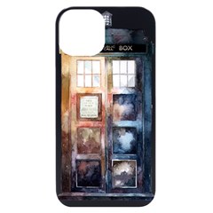 Tardis Doctor Who Transparent Iphone 14 Black Uv Print Case