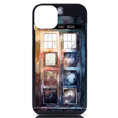 Tardis Doctor Who Transparent Iphone 14 Plus Black Uv Print Case by Cowasu