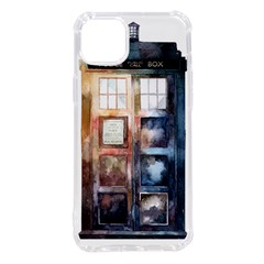 Tardis Doctor Who Transparent Iphone 14 Plus Tpu Uv Print Case by Cowasu