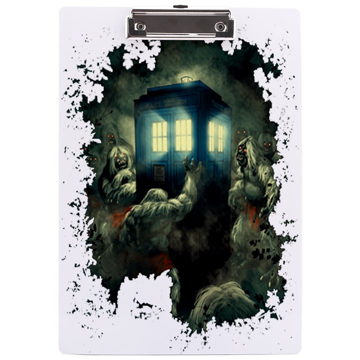 Time Machine Doctor Who A4 Acrylic Clipboard