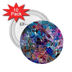 Smudged 2 25  Buttons (10 Pack)  by kaleidomarblingart