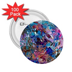 Smudged 2 25  Buttons (100 Pack)  by kaleidomarblingart