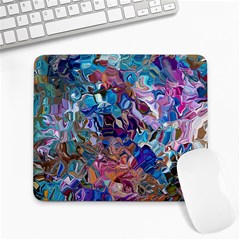 Smudged Large Mousepad by kaleidomarblingart