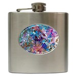 Smudged Hip Flask (6 oz) Front