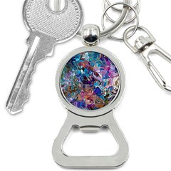 Smudged Bottle Opener Key Chain by kaleidomarblingart