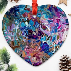 Smudged Heart Ornament (two Sides)