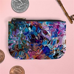 Smudged Mini Coin Purse by kaleidomarblingart