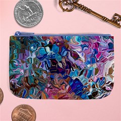 Smudged Large Coin Purse by kaleidomarblingart