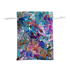 Smudged Lightweight Drawstring Pouch (m) by kaleidomarblingart